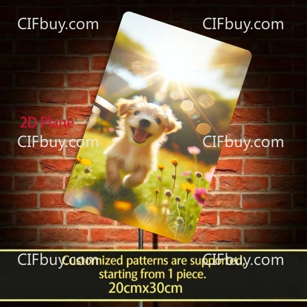 Pet Portrait Custom - [2D Plat] 1 stuk Gepersonaliseerd Foto