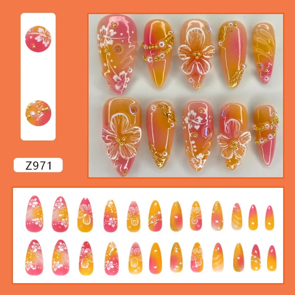 24 stuks roze gradient amandel - Pressed Flower Art recensie en prijs