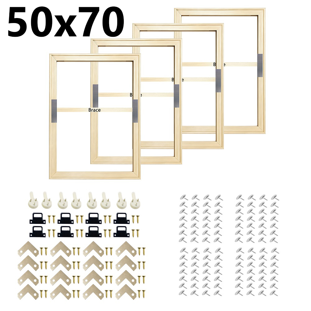4 stuks/verpakking van 50x70cm - Engraved Wood Frame recensie en prijs