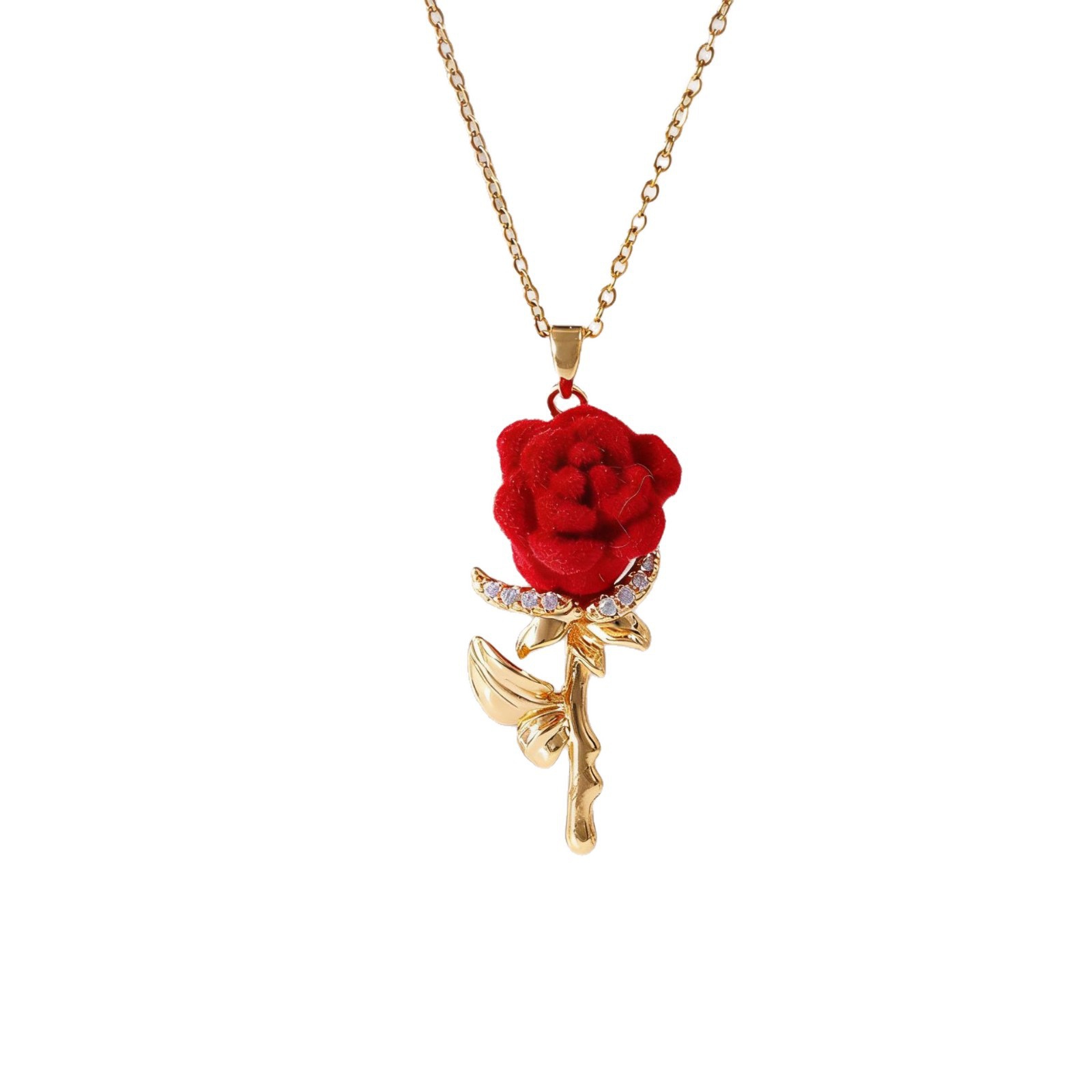 Dames ketting met roos en Fran - Birth Flower Necklace recensie en prijs