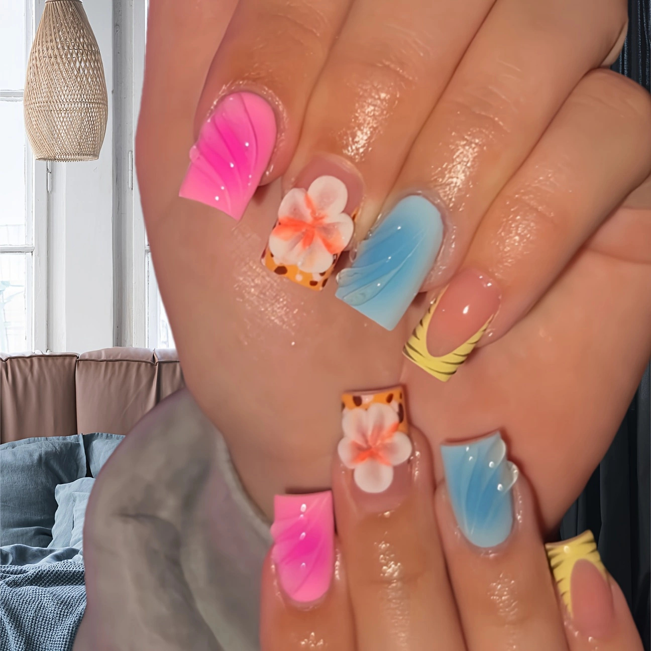 24 stuks korte vierkante kop k - Pressed Flower Art recensie en prijs