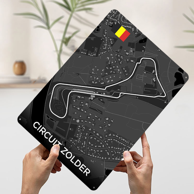 Circuit Zolder Track Map Metal - Custom Map Poster recensie en prijs