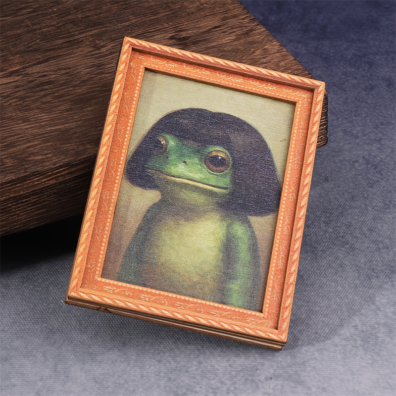 Mini houten fotolijstje kikker - Engraved Wood Frame recensie en prijs
