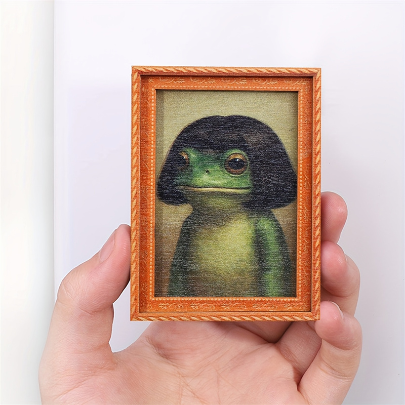 Mini houten fotolijstje kikker - Engraved Wood Frame recensie en prijs